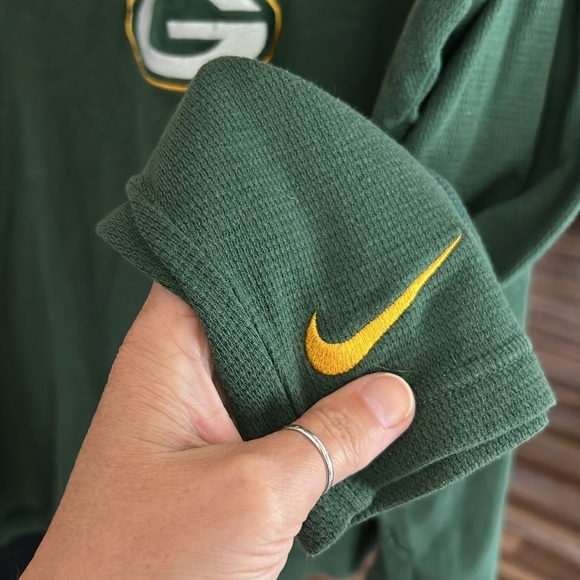 XXL Nike Green Bay Packers Green Thermal Long Sleeve - Picture 6 of 9